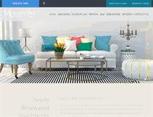 Tablet Screenshot of montecito-apartments.com